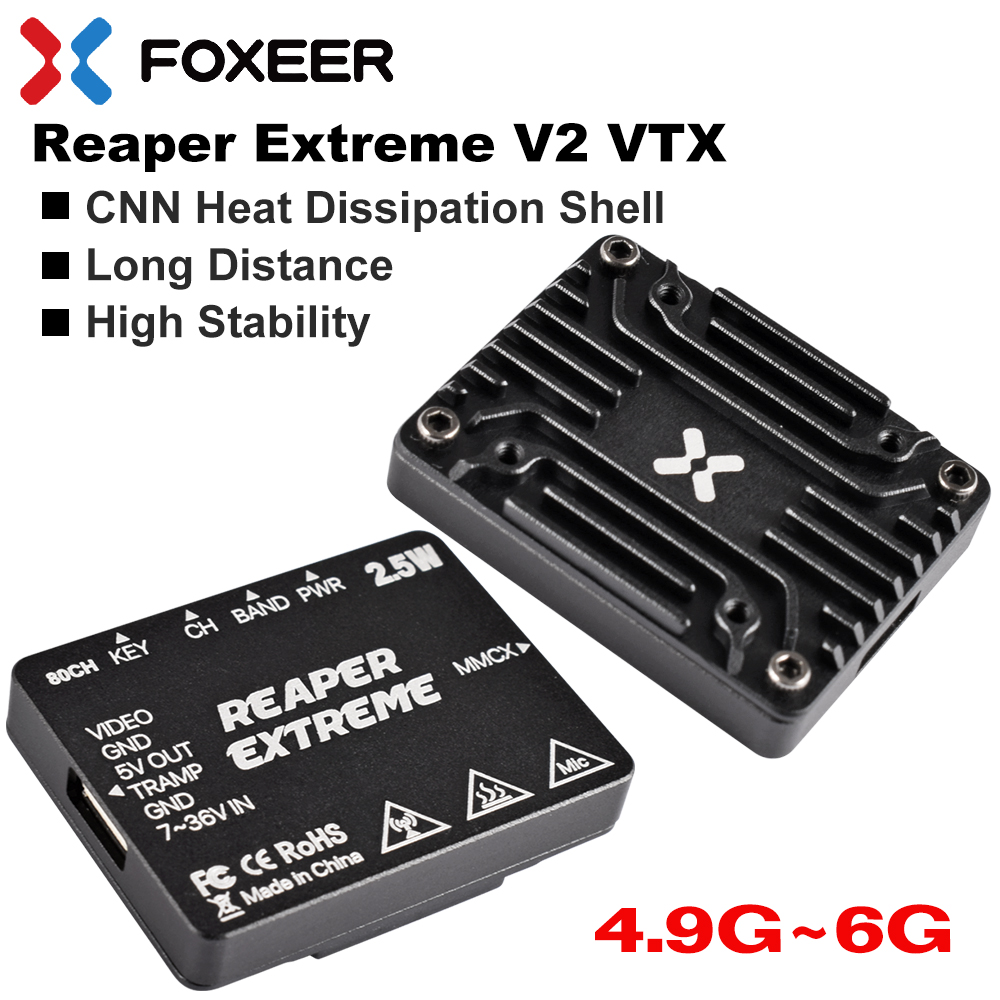 Foxeer Reaper Extreme 2.5W Vtx - Émetteur vidéo FPV Foxeer 4.9-6G Reaper