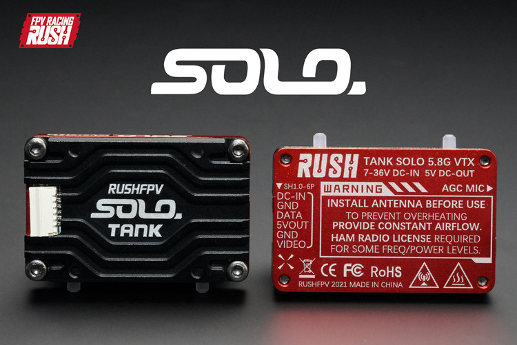 RUSHFPV 5.8G Analog VTX SOLO 1 - Foxeer Reaper Extreme 2.5W Vtx avis et prix