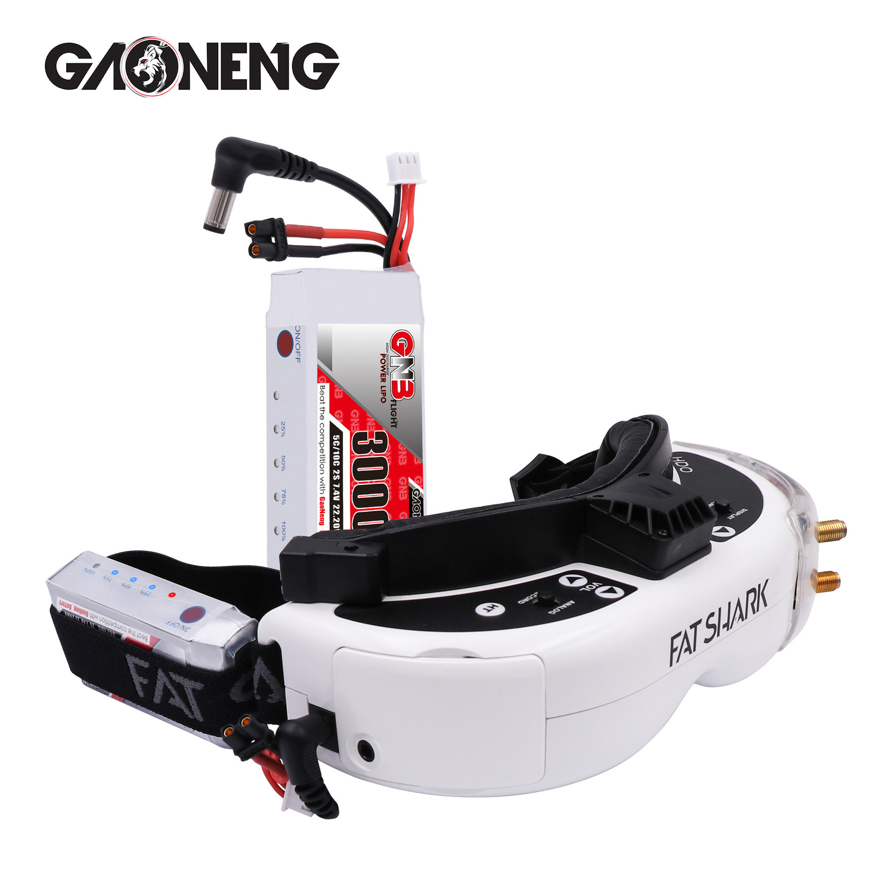 GNB-Batterie Lipo 2S, 7.4V, 30 - Skyzone Sky04X Pro Oled Fpv Goggles avis et prix